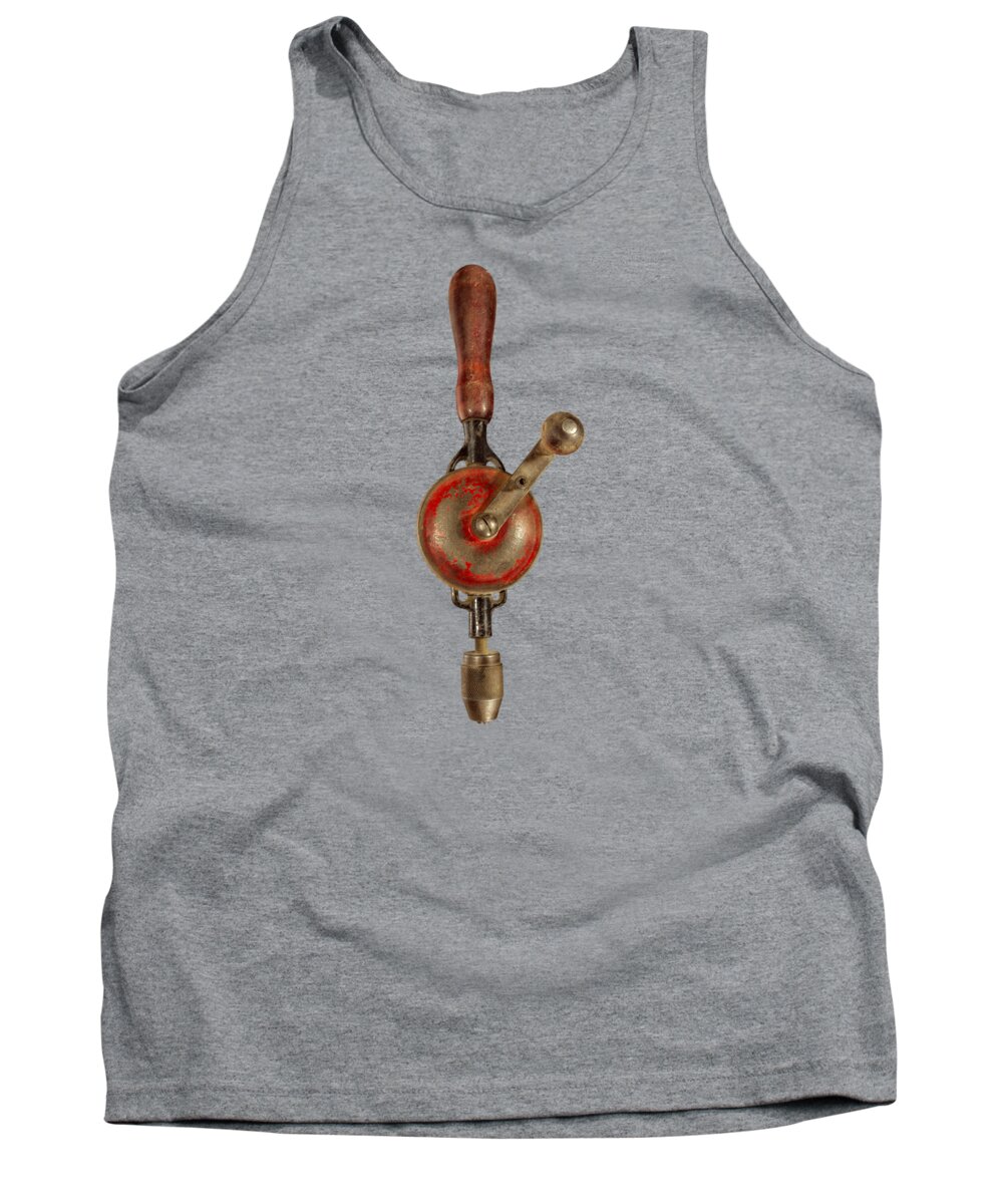 Antique Tank Top featuring the photograph Millers Falls Hand Drill by YoPedro