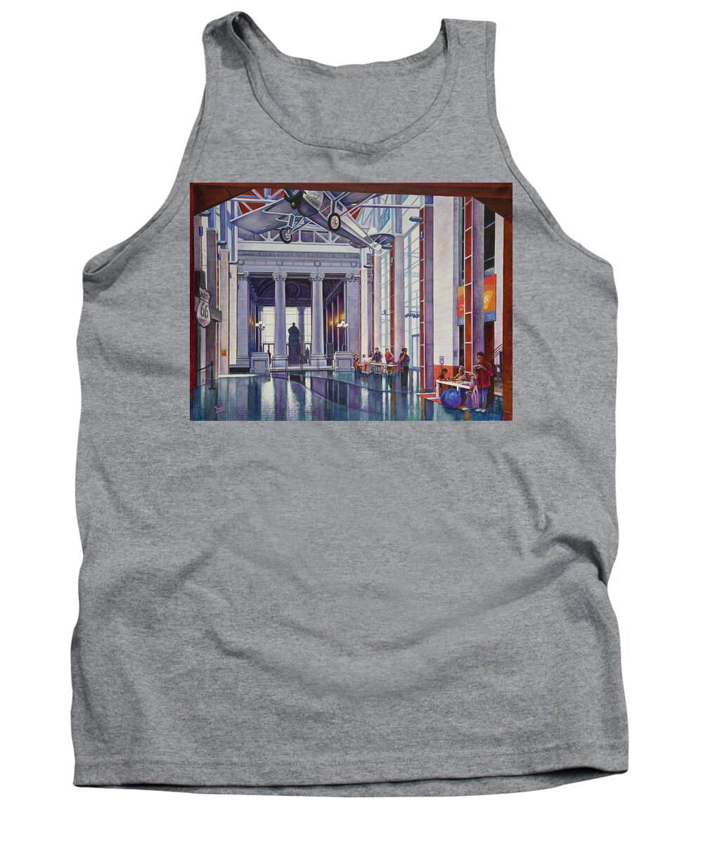 Missouri History Museum Tank Top featuring the painting Missouri History Museum by Michael Frank