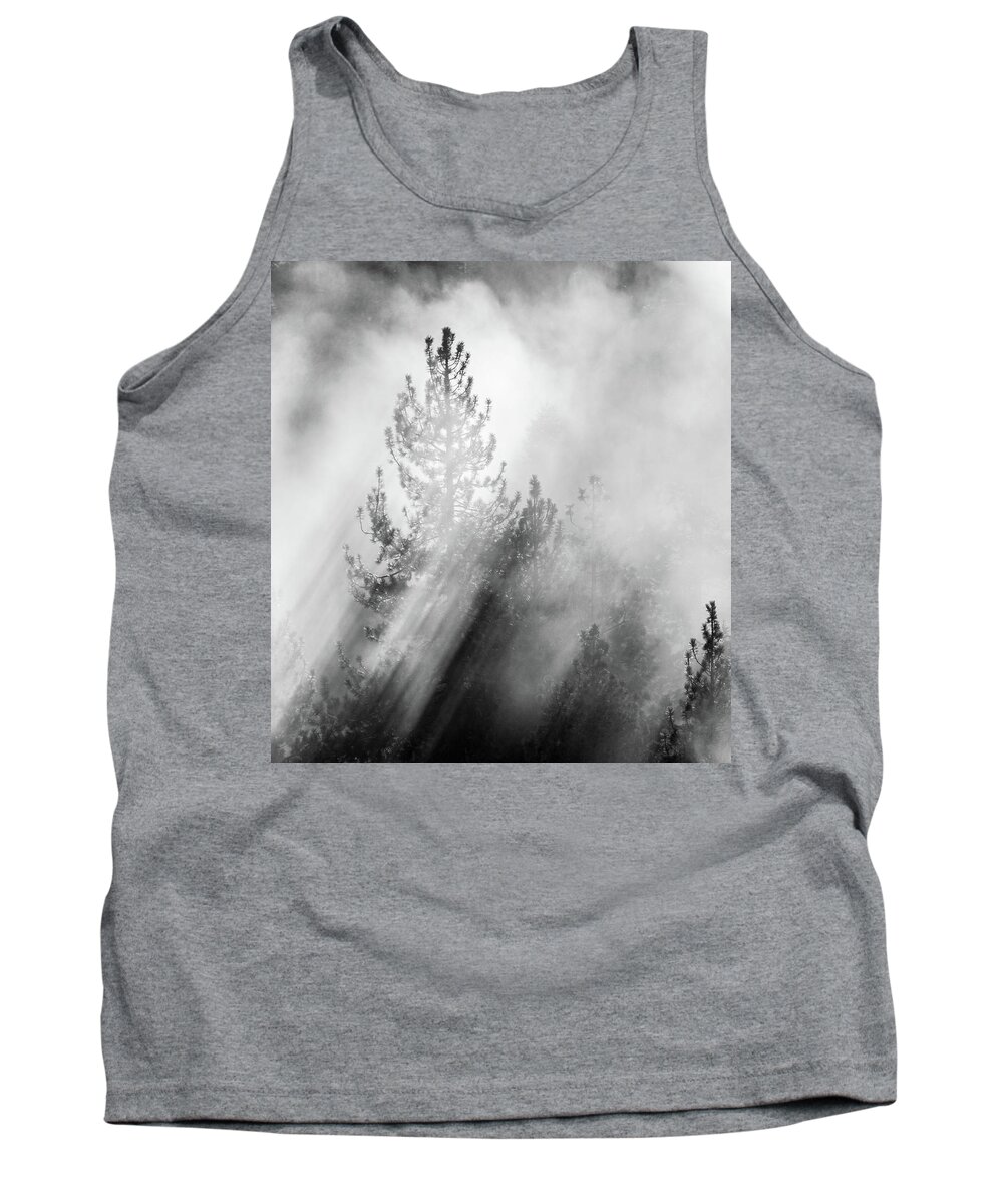 Ski Tank Top featuring the photograph Mist Shadows by Martin Gollery
