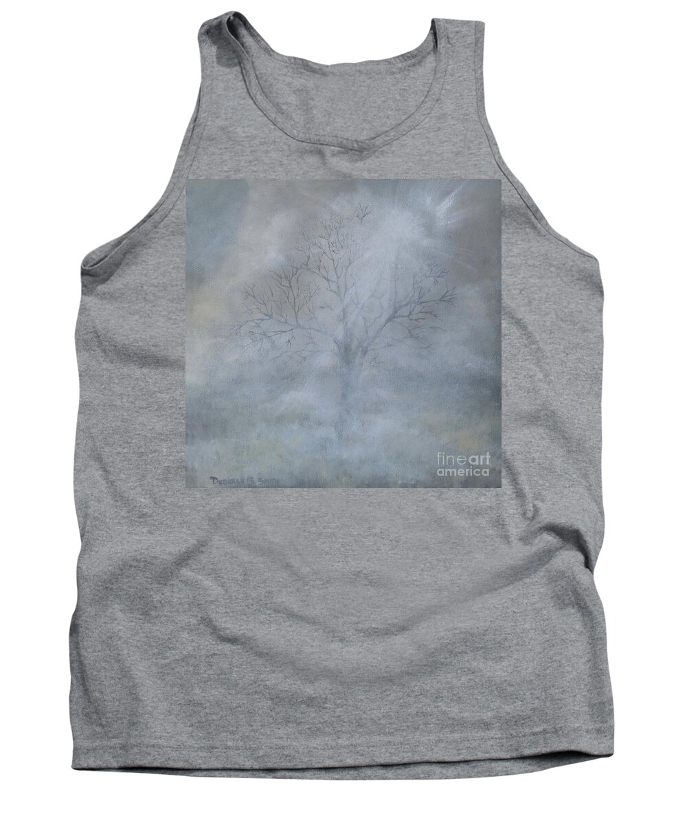 Fog Tank Top featuring the painting Mistical by Deborah Smith