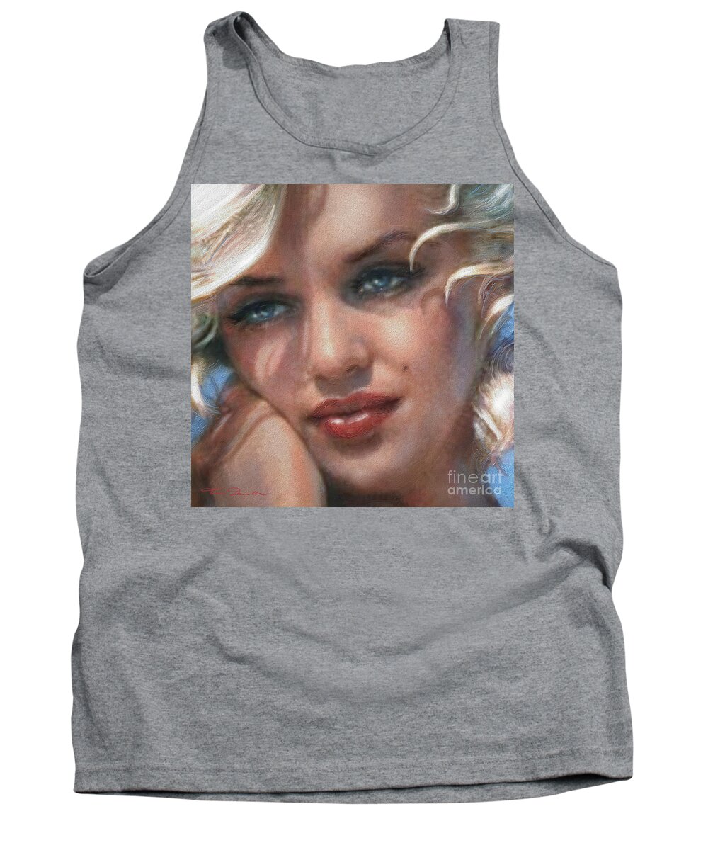 Painting Tank Top featuring the painting Mm 129 by Theo Danella