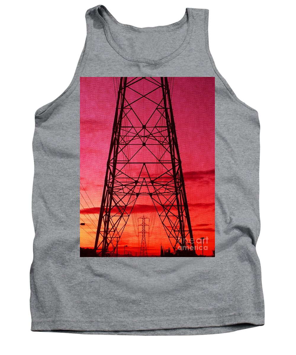 1000 Views Tank Top featuring the photograph Modern Sunset by Jenny Revitz Soper