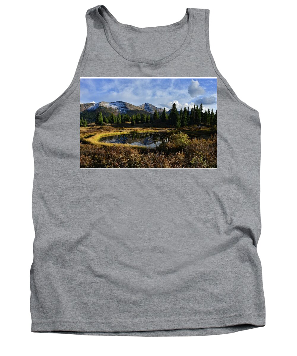 Colorado Tank Top featuring the photograph Molas Pass Reflection by Ray Mathis