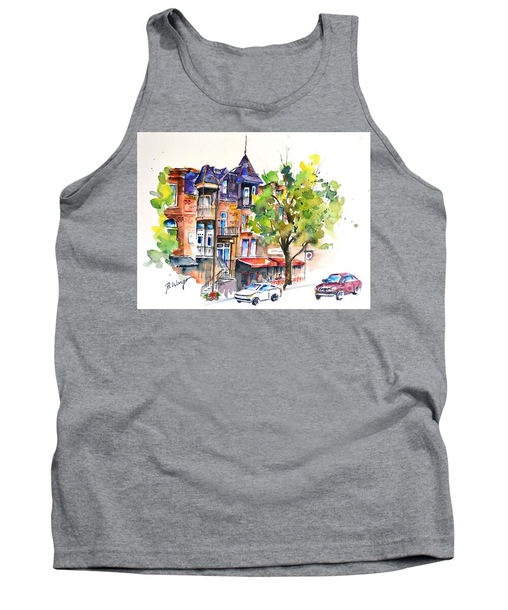 Montreal Tank Top featuring the painting Montreal - 2 by Betty M M Wong