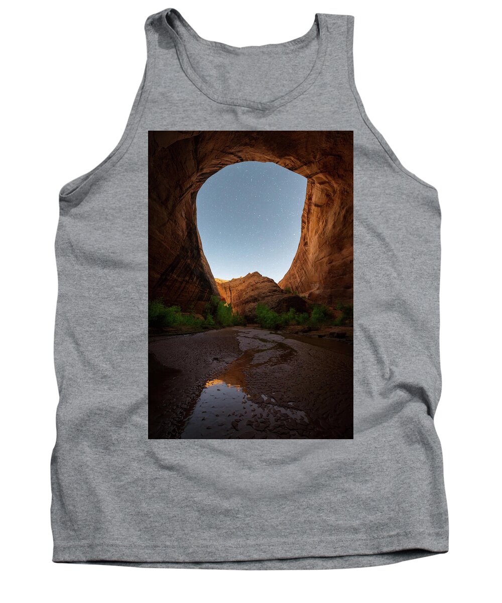 Escalante Tank Top featuring the photograph Moonrise at Coyote Gulch by Dustin LeFevre