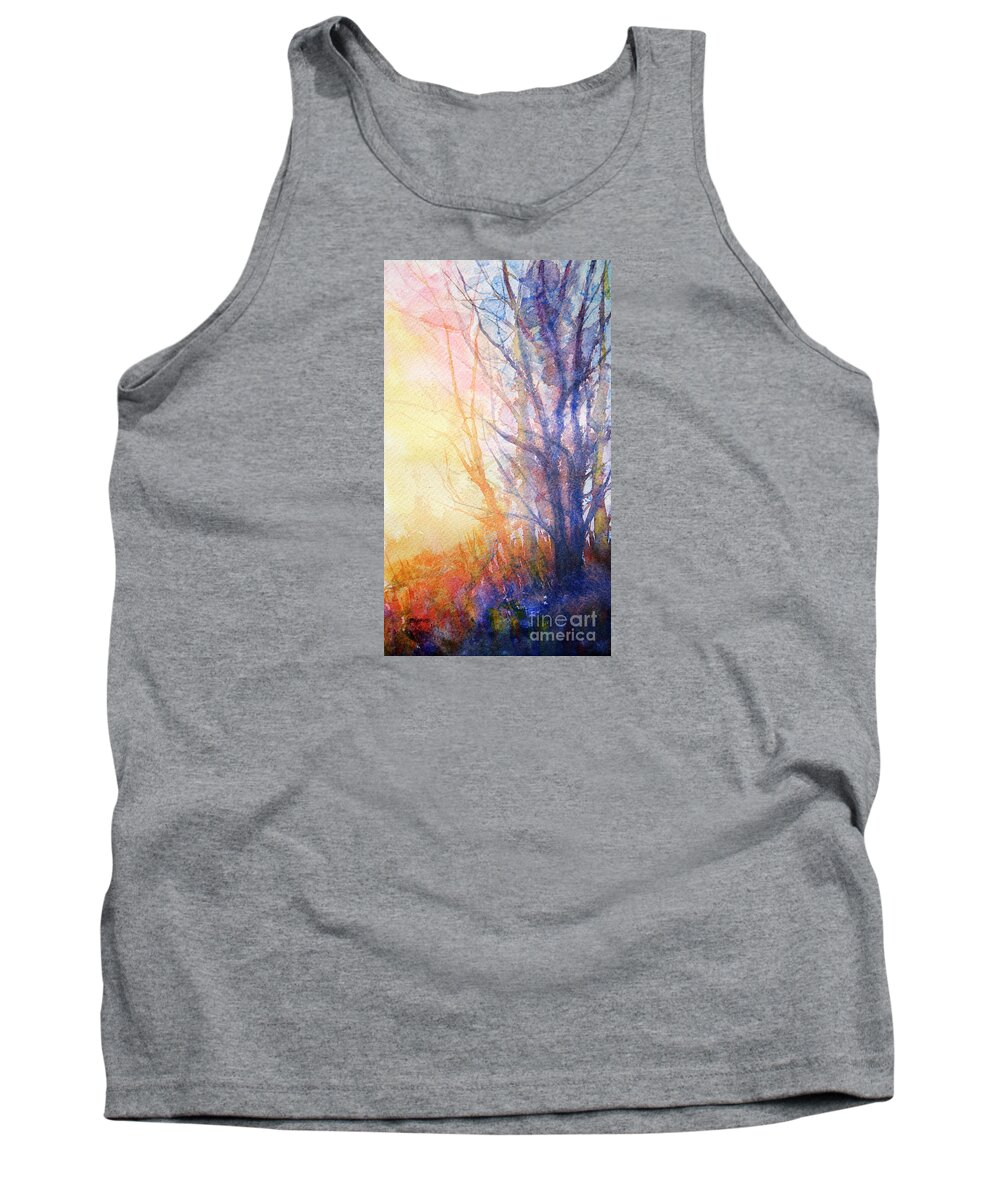 Morning Tank Top featuring the painting Morning Glow by Rebecca Davis