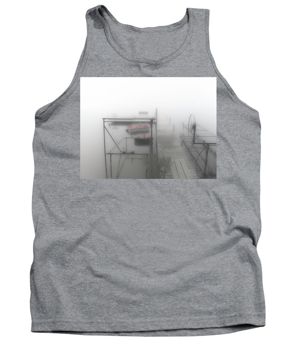 Fog Tank Top featuring the photograph Morning Lake Fog by Kevin Argue