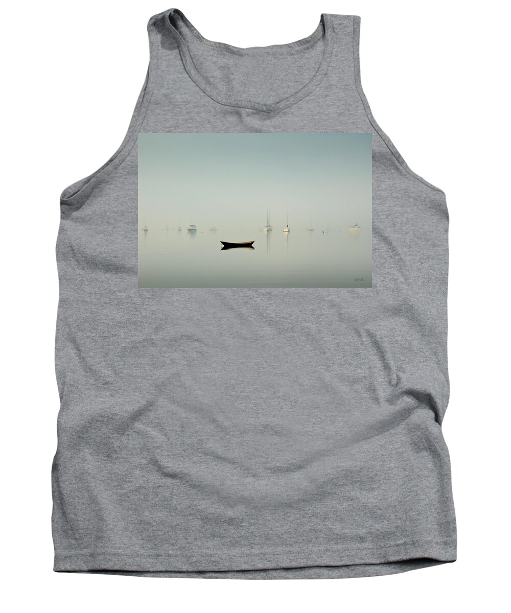 Atmosphere Tank Top featuring the photograph Morning Mist Bristol Harbor by David Gordon