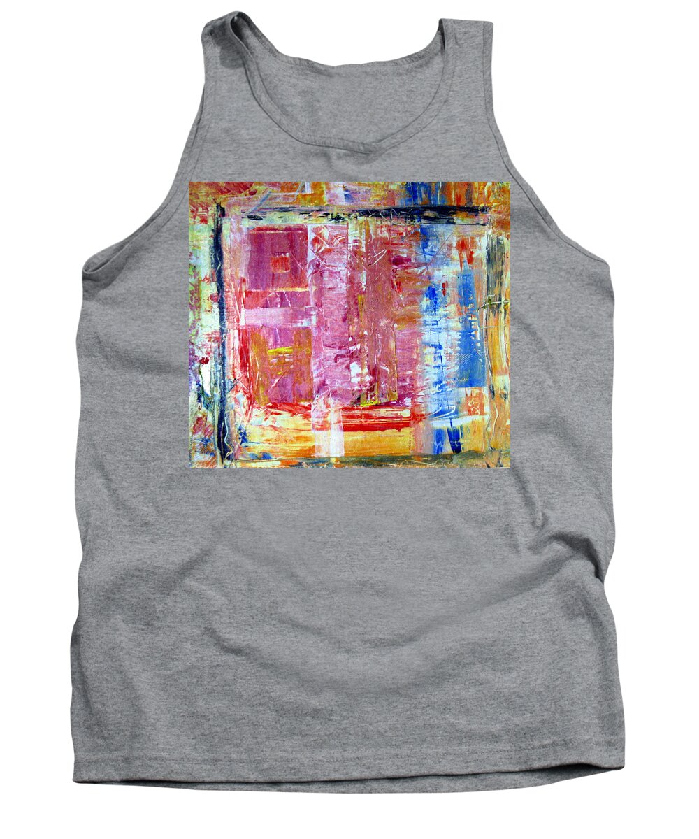 Abstract Tank Top featuring the painting Morning by Wayne Potrafka