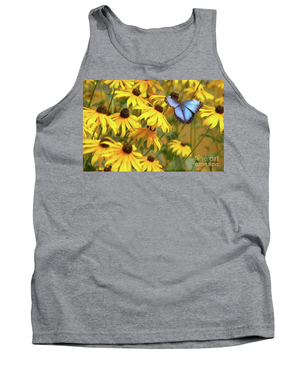 Butterfly Tank Top featuring the photograph Morpho Butterfly by Rick Bures