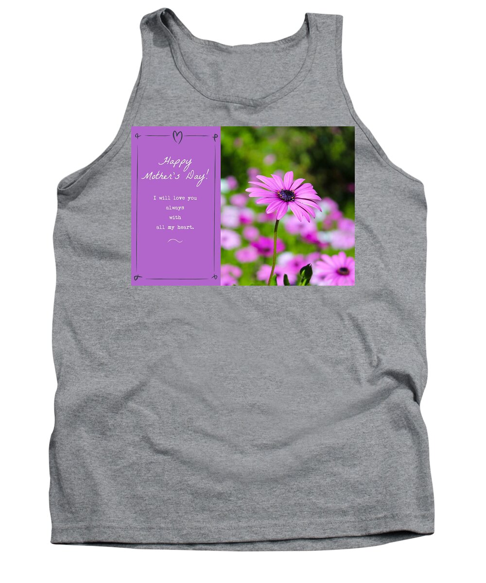 Flower Tank Top featuring the photograph Mother's Day Love by Alison Frank