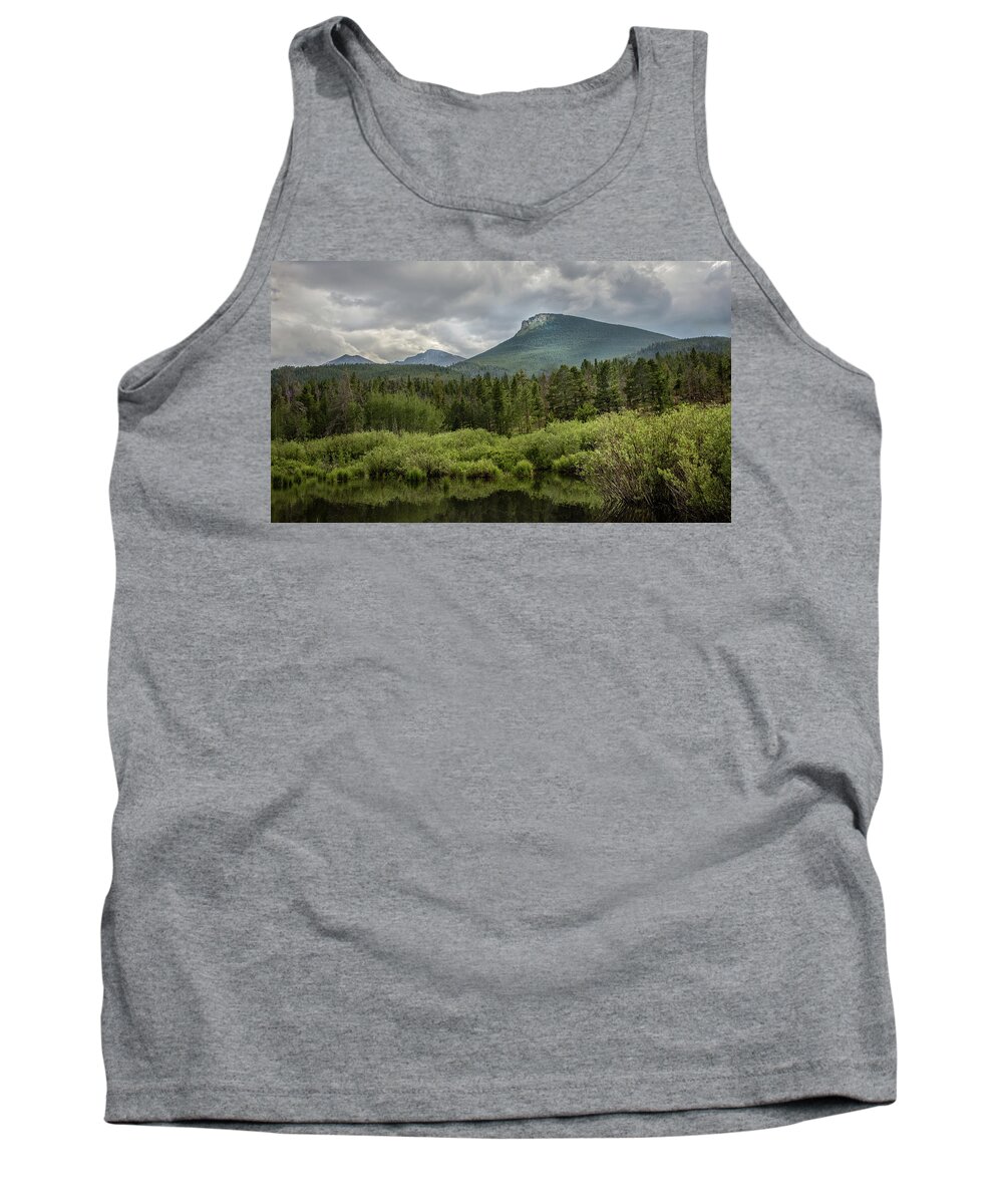  Rocky Mountain National Park Tank Top featuring the photograph Mountain View From The Marsh by James Woody