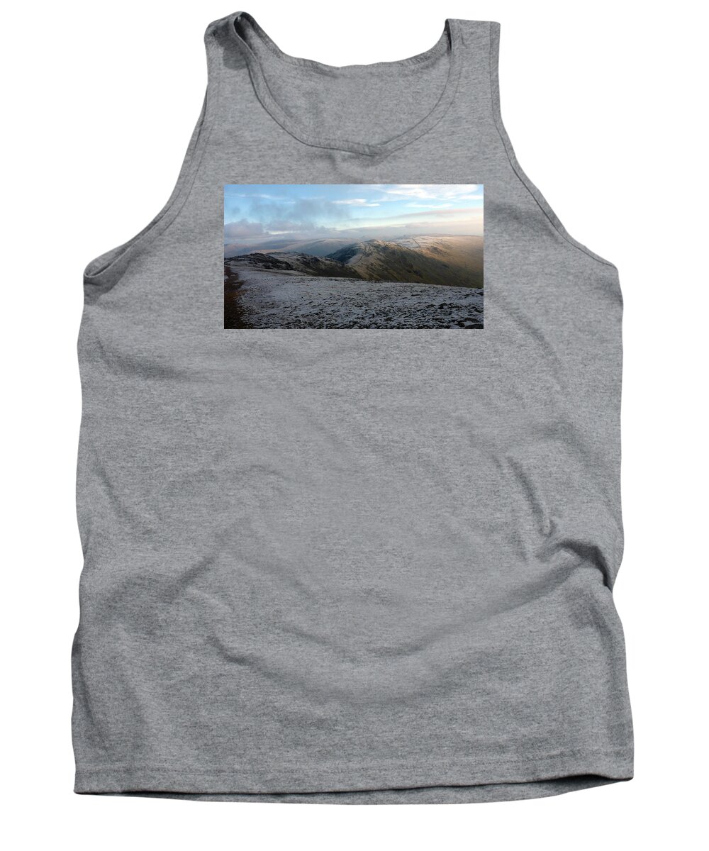 Cumbria Tank Top featuring the photograph Mountains in the winter by Lukasz Ryszka