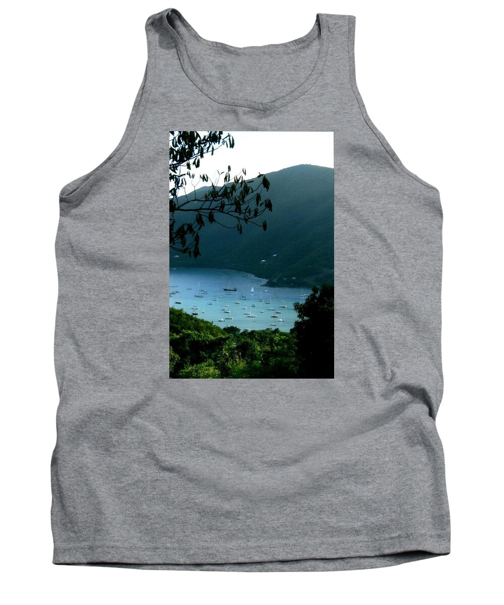 Coral Bay Tank Top featuring the photograph Mountainside Coral Bay by Robert Nickologianis