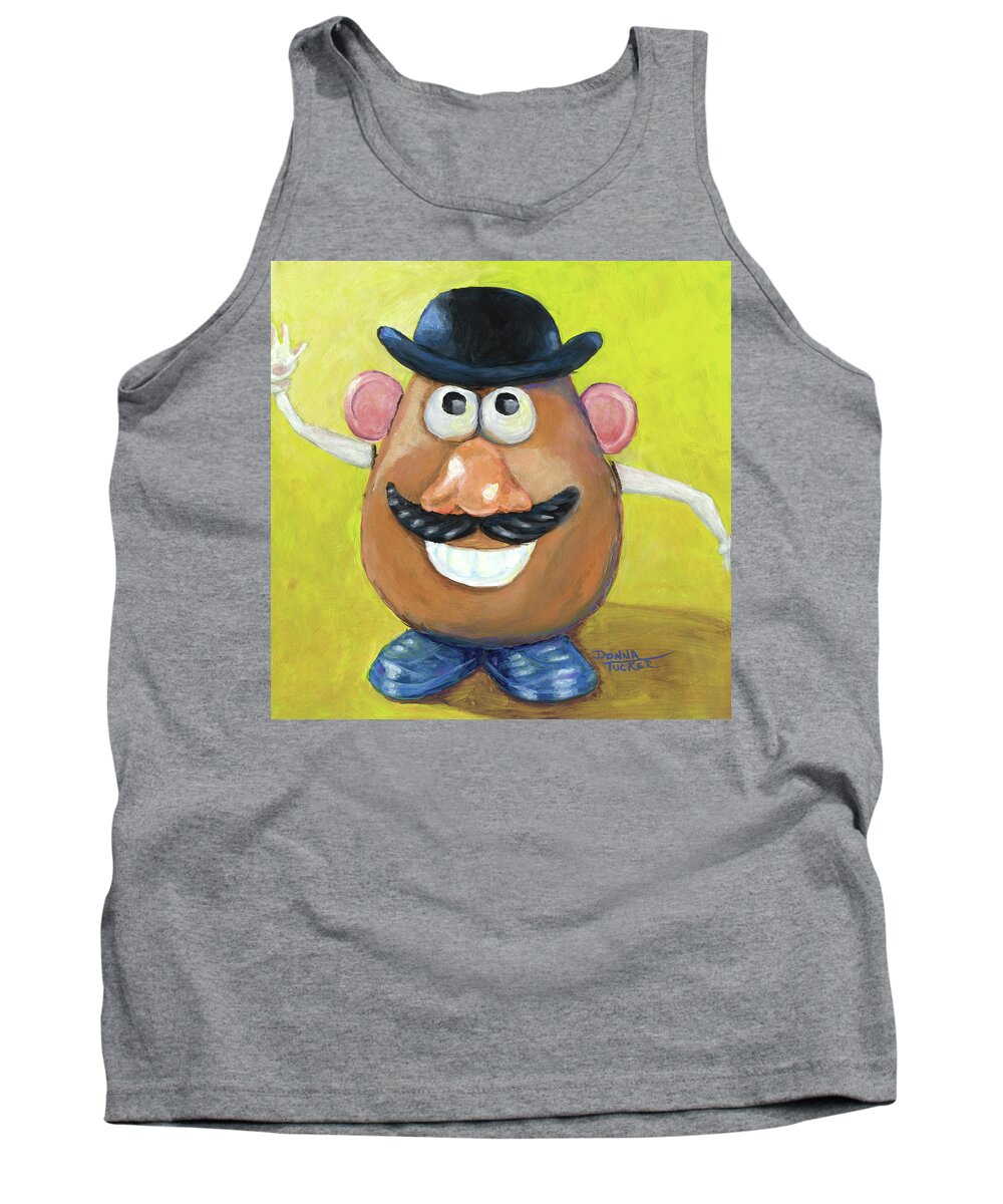 Toy Tank Top featuring the painting Mr. Potato Head by Donna Tucker
