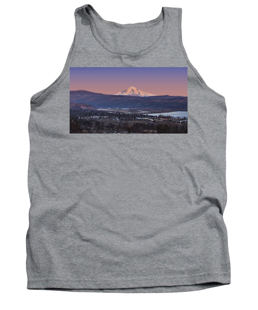 Volcano Tank Top featuring the photograph Mount Hood from Camas by John Christopher