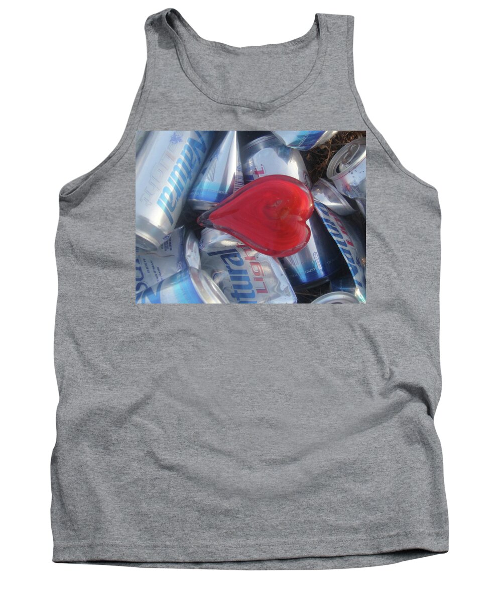 Beer Tank Top featuring the photograph My hearts drunk with Love by WaLdEmAr BoRrErO
