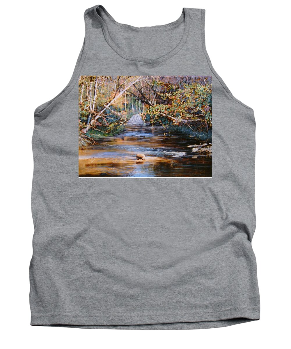 Peace Project Tank Top featuring the painting My Secret Place by Ben Kiger