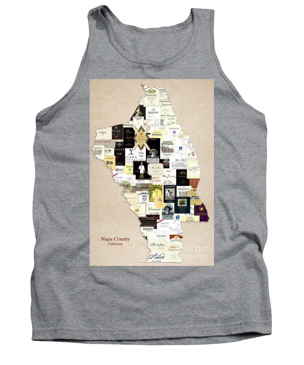 Napa County California Tank Top featuring the photograph Napa County California by Jon Neidert