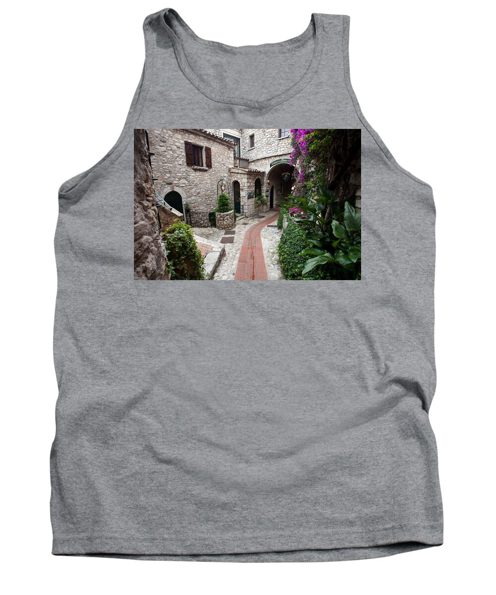 Medieval Tank Top featuring the photograph Narrow Streets, Eze by Aivar Mikko