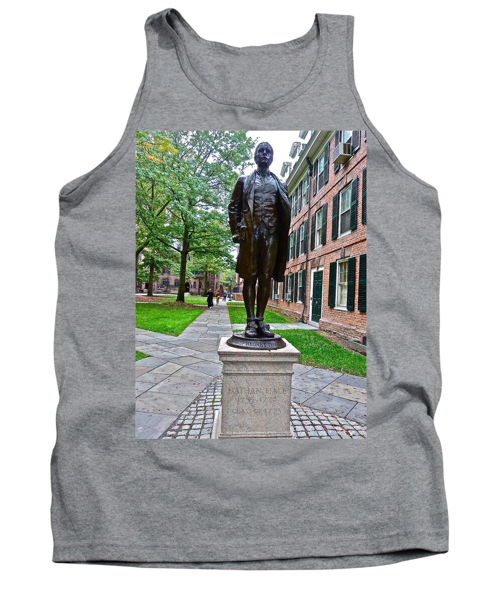 Architecture Tank Top featuring the photograph Nathan Hale by Diana Hatcher