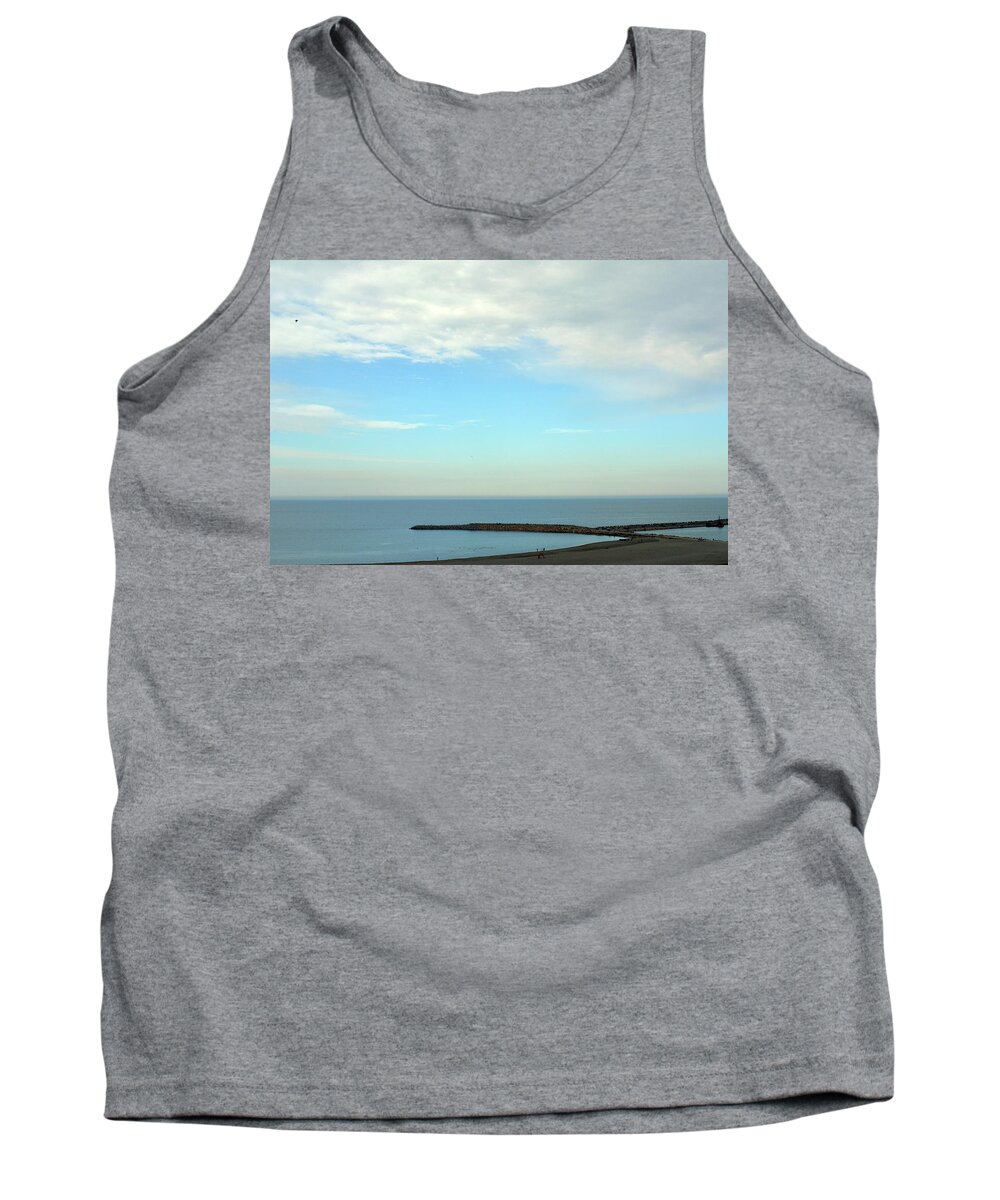 Sky Tank Top featuring the photograph Natural image with beautiful seaside and cloudy sky. by Oana Unciuleanu
