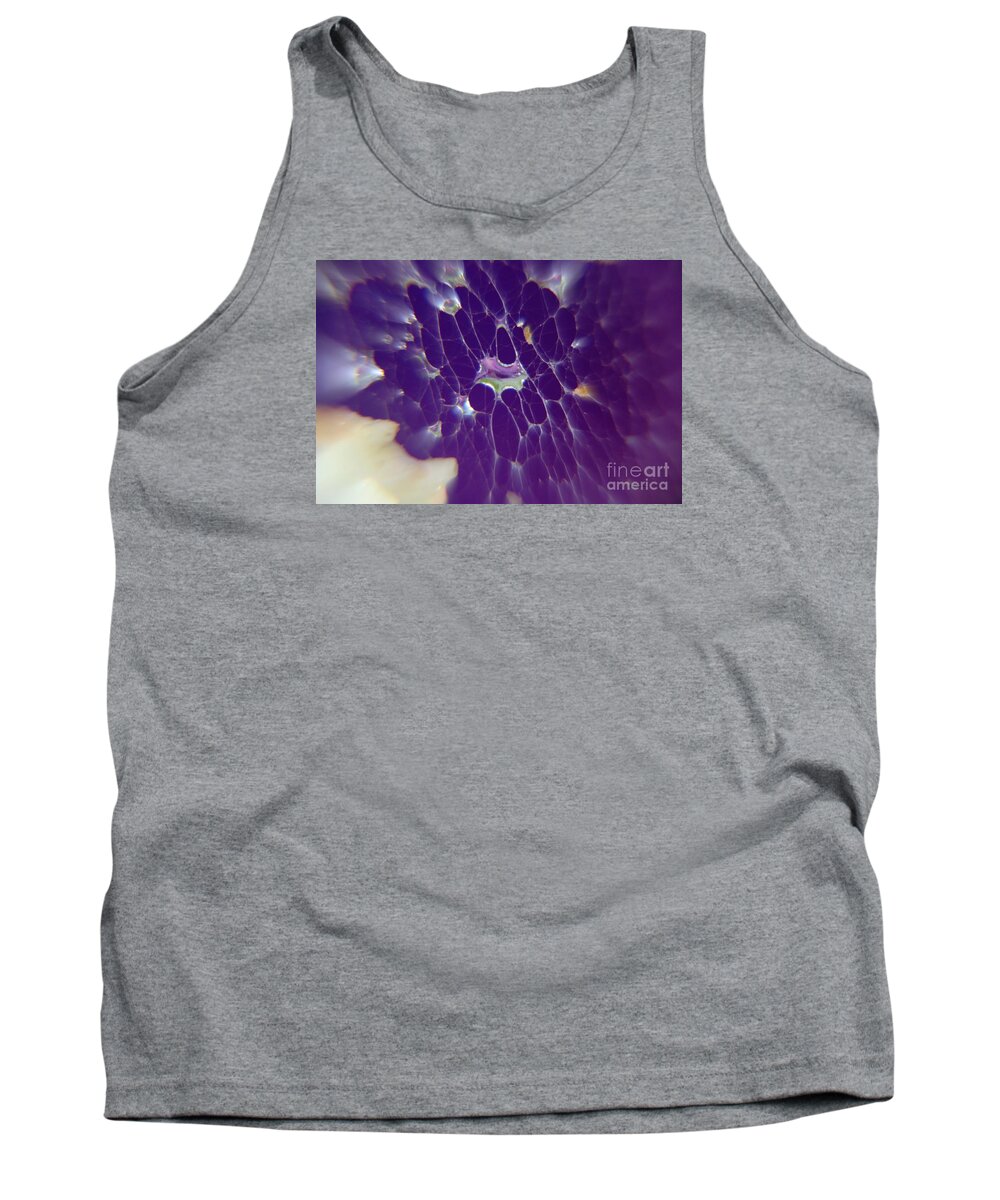 Purples Tank Top featuring the photograph Nature Abstract by Yumi Johnson