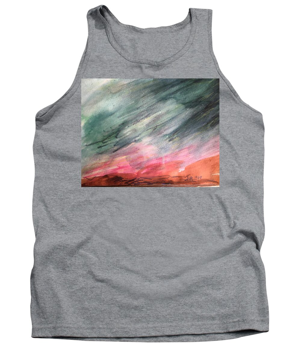 Abstract Tank Top featuring the painting Nature by Judith Redman
