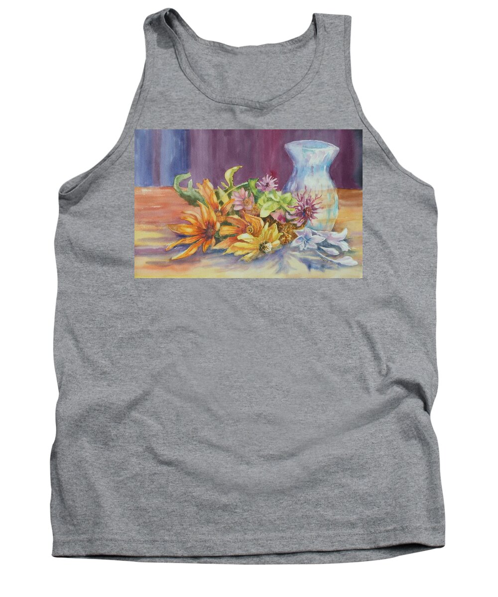Flowers Tank Top featuring the painting Nature's Arrangement by Barbara Parisien