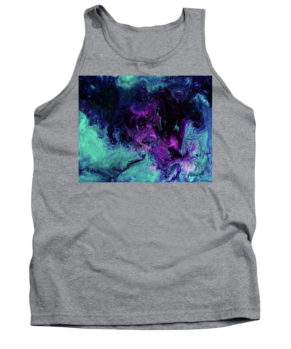Fantasy Tank Top featuring the painting Nebulous by Jennifer Walsh
