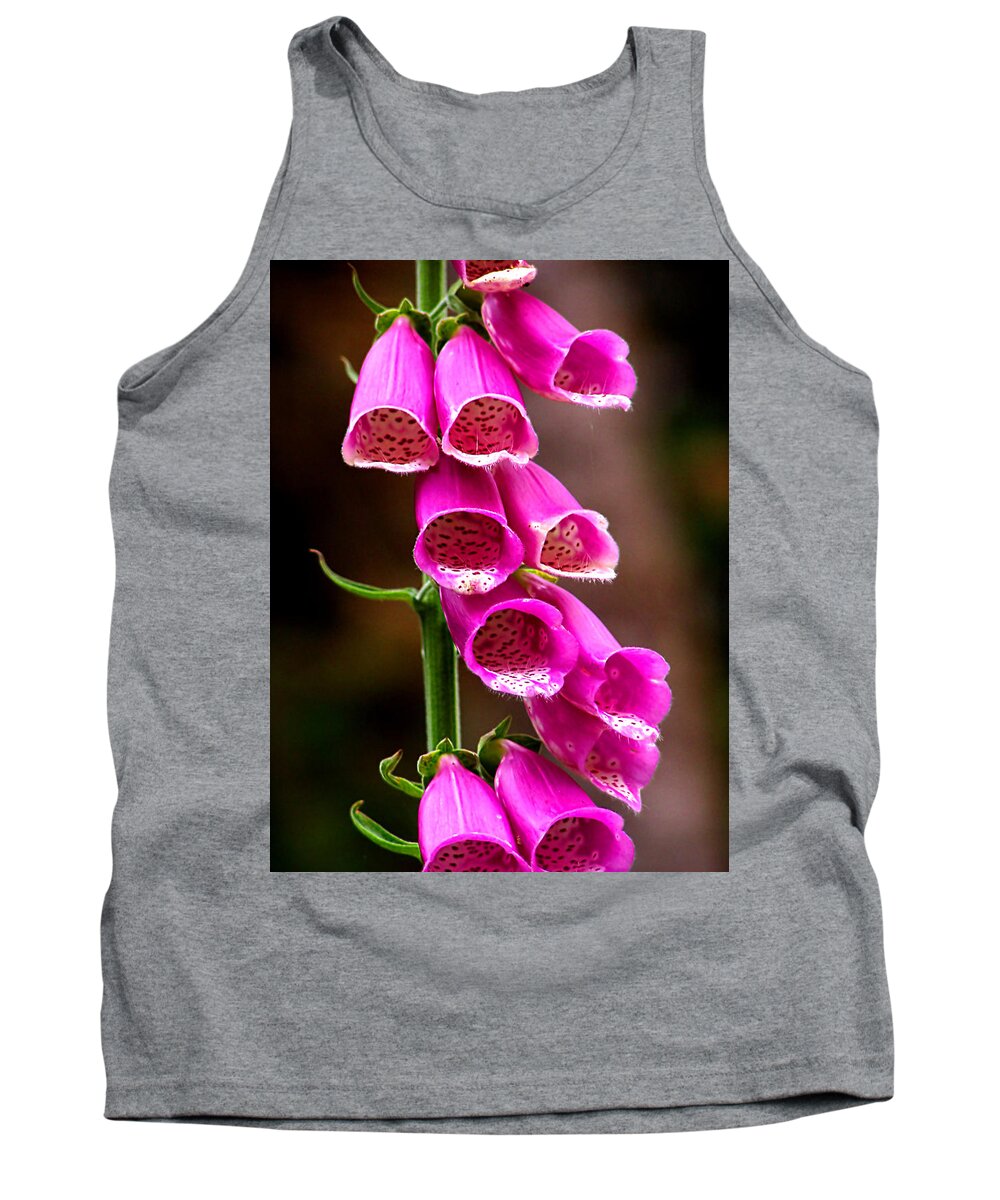 Flower Tank Top featuring the photograph Neon Blooms by Steven Myers