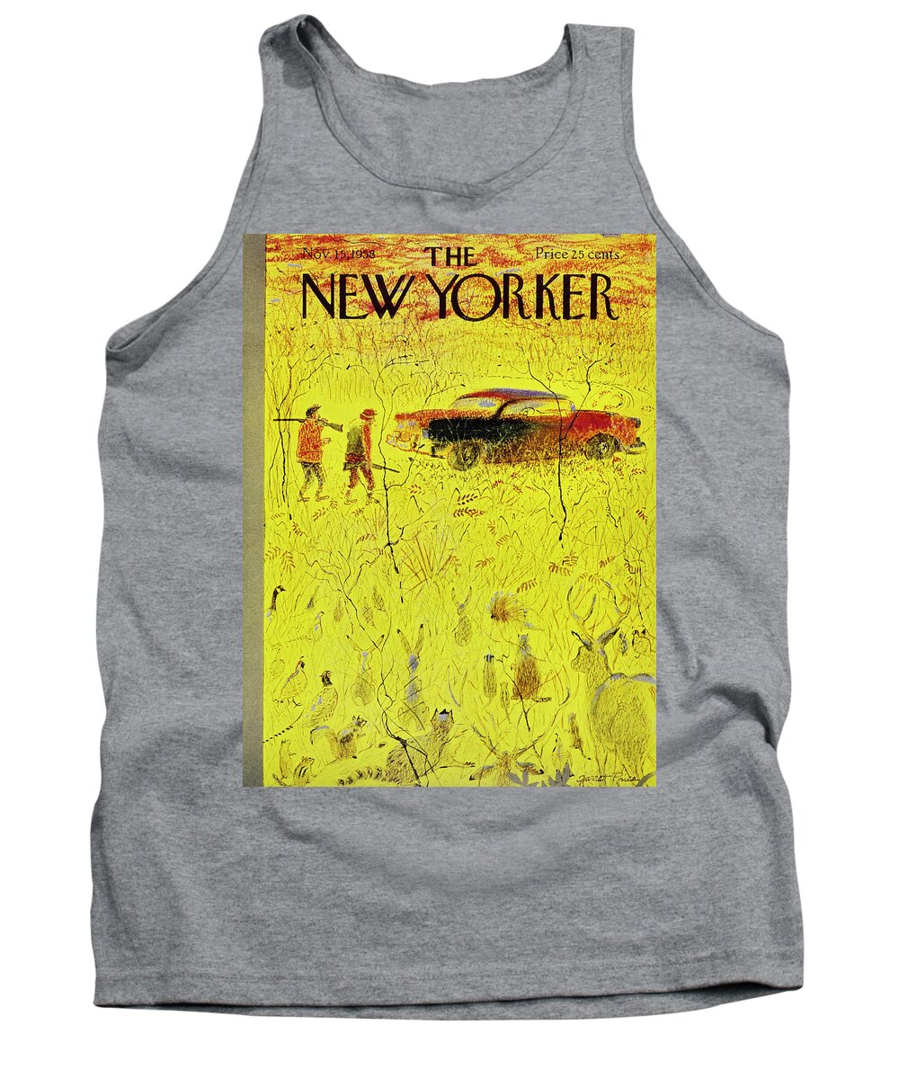 Hunting Tank Top featuring the painting New Yorker November 15 1958 by Garrett Price