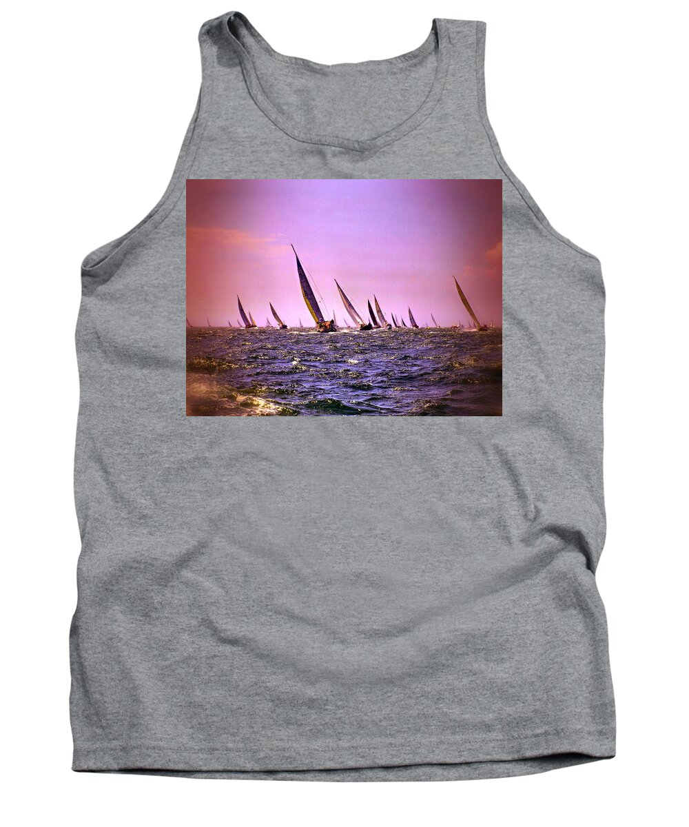 Ocean Tank Top featuring the photograph Next Stop Nantucket by Bruce Gannon