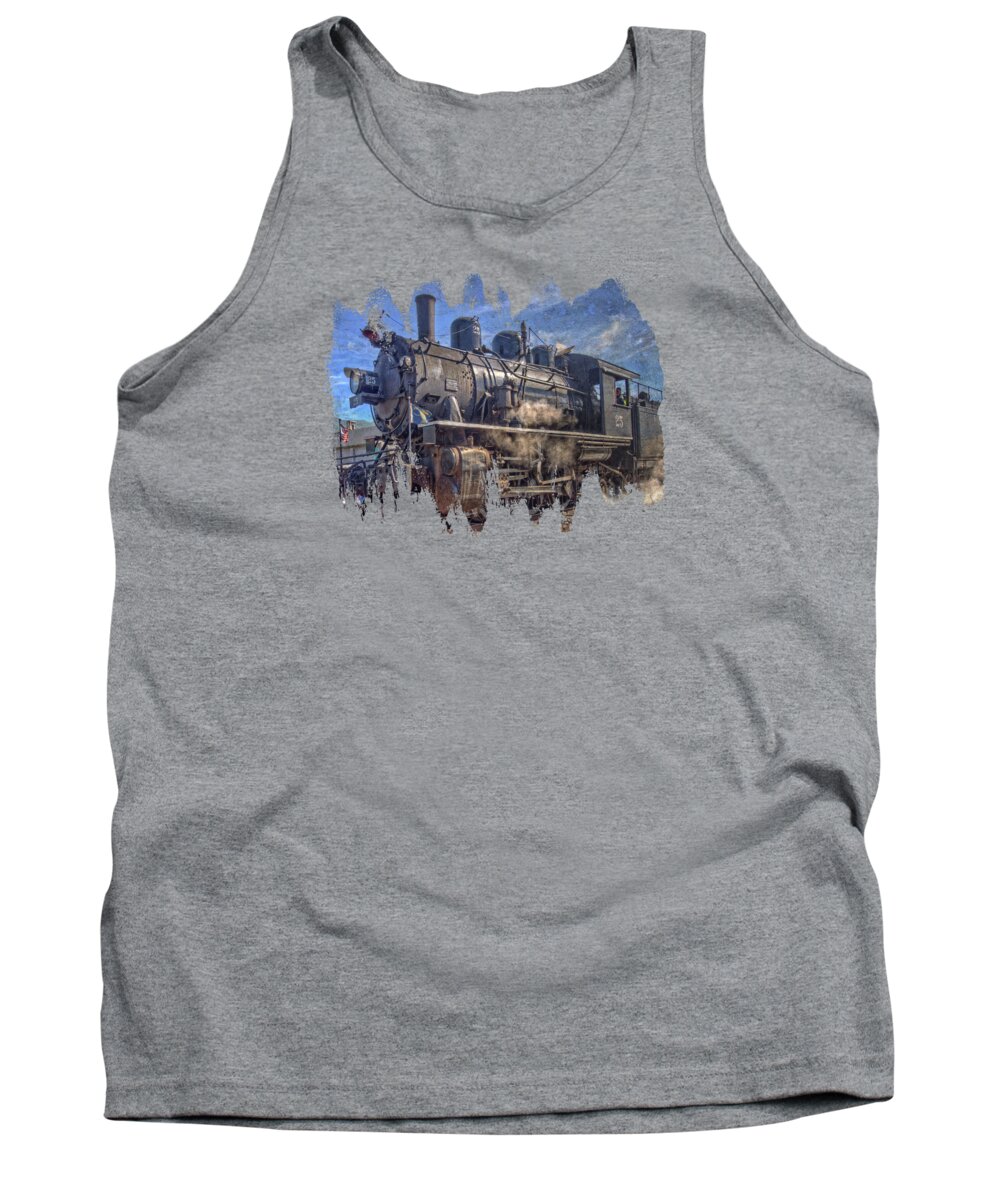 No. 25 Steam Locomotive Tank Top featuring the photograph No. 25 by Thom Zehrfeld