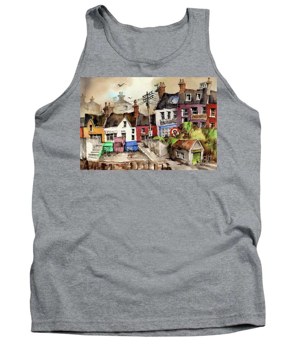  Tank Top featuring the painting No litter in Baltimore, Cork ...x117 by Val Byrne