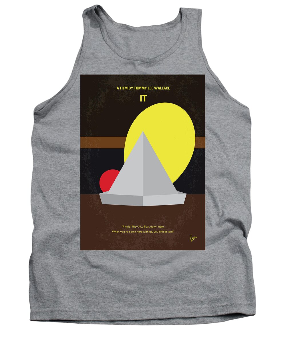 It Tank Top featuring the digital art No043 My it minimal movie poster by Chungkong Art