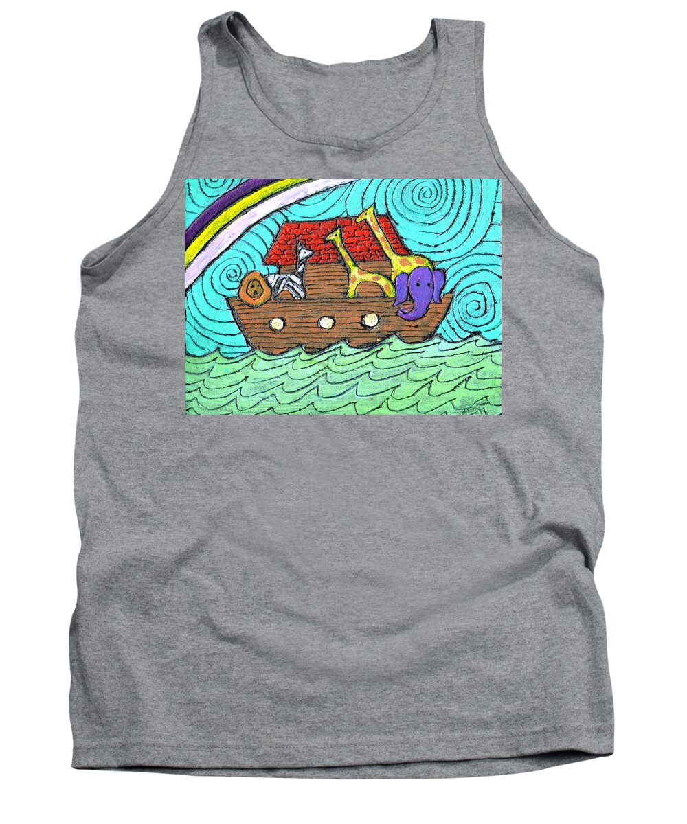 Children's Tank Top featuring the painting Noahs Ark Two by Wayne Potrafka