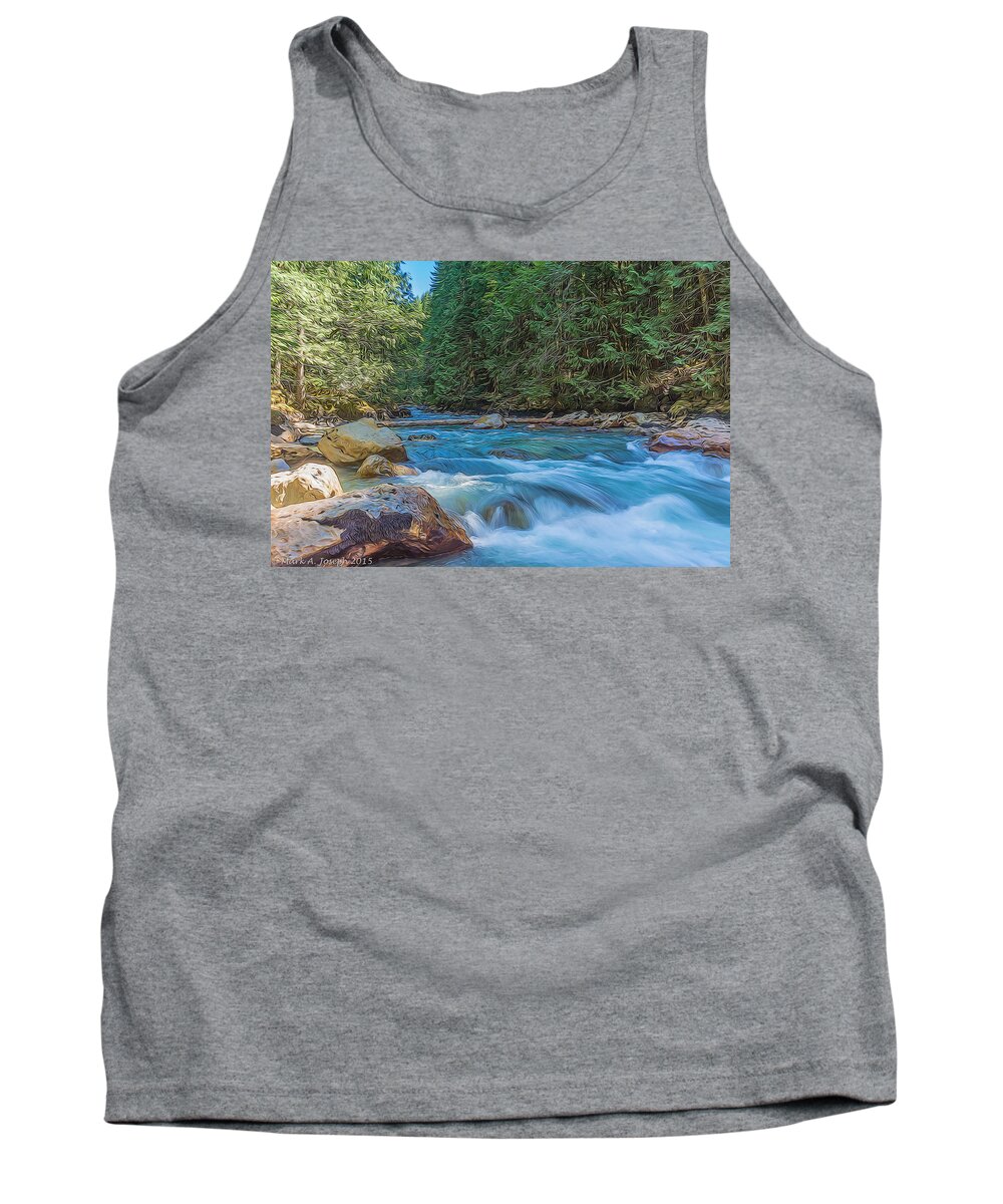 River Tank Top featuring the photograph Nooksack River by Mark Joseph