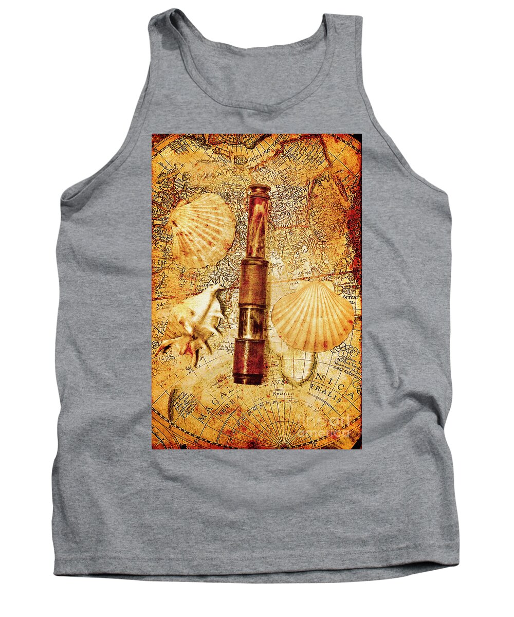 Cruise Tank Top featuring the photograph Nostalgia in a nautical ocean adventure by Jorgo Photography