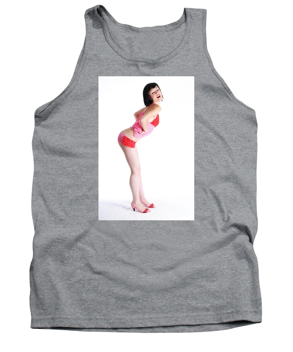 Pink Tank Top featuring the photograph Not My Fanny by Robert WK Clark