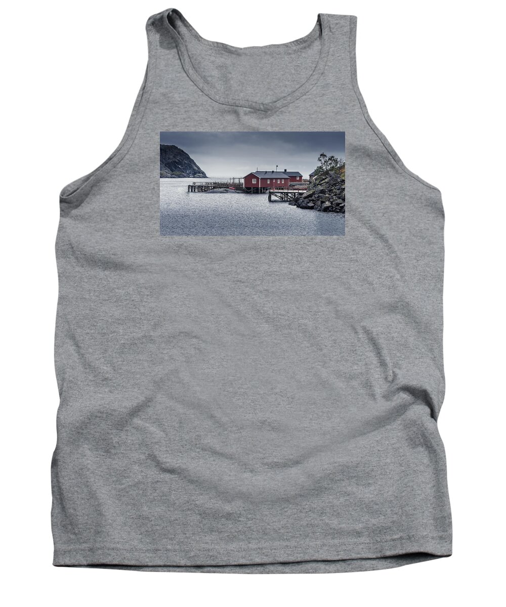 Autumn Tank Top featuring the photograph Nusfjord Rorbu by James Billings
