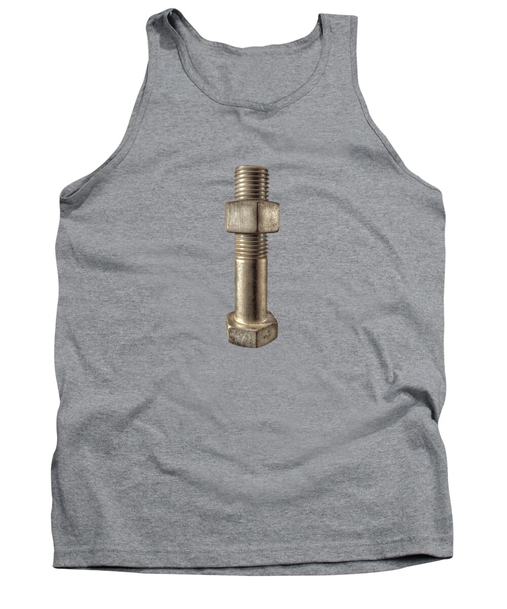 Bolt Tank Top featuring the photograph Nut and Bolt by YoPedro
