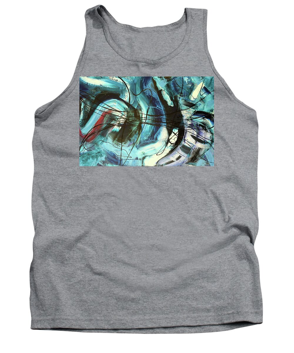  Tank Top featuring the painting Ocean by Martin Bush