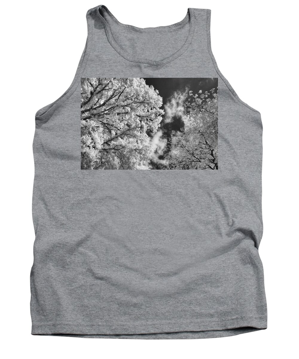 Infrared Tank Top featuring the photograph October Sky IR by Michael McGowan