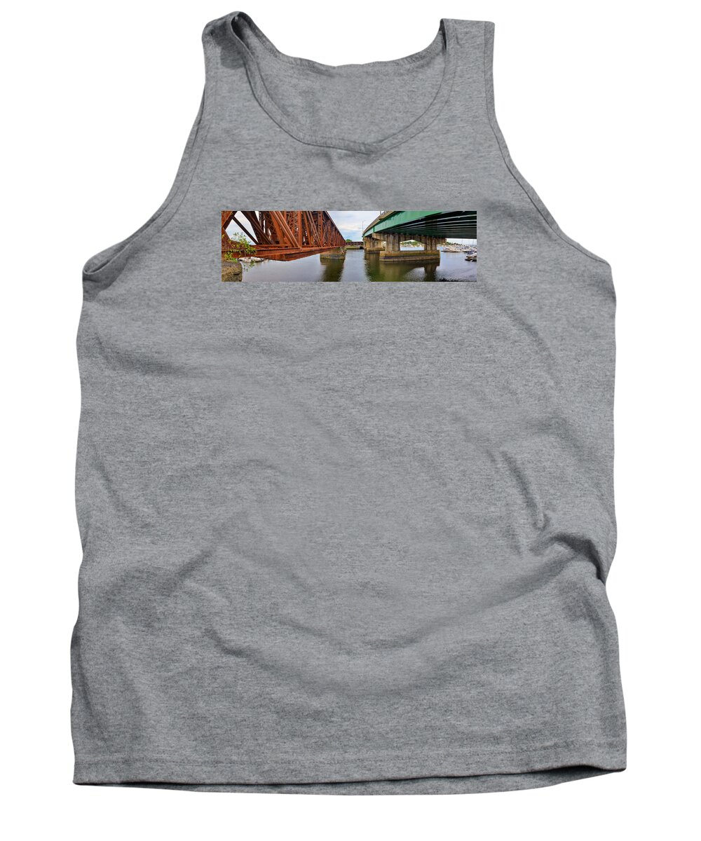 Bridge Tank Top featuring the photograph Old and New by Matt Swinden