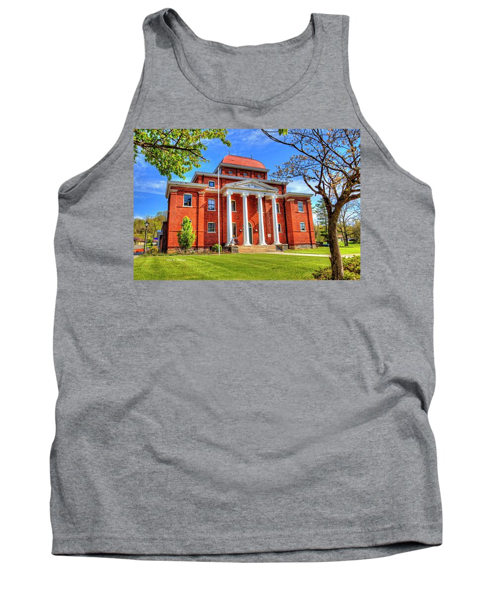 Courthouse Tank Top featuring the photograph Old Ashe Courthouse by Dale R Carlson