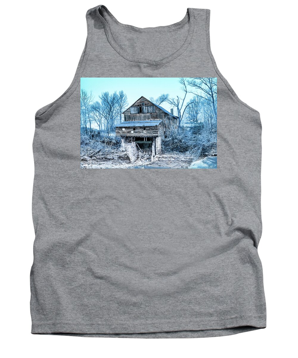 Indiana Tank Top featuring the photograph Old Blackiston Mill by Erich Grant