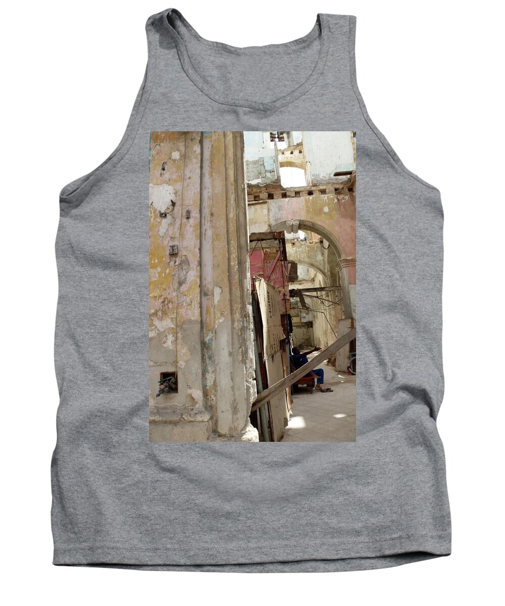 Decay Tank Top featuring the photograph Old Havana by Laura Davis