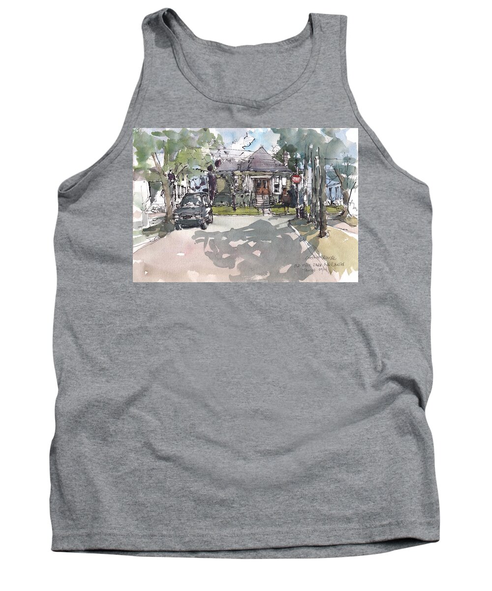 Tampa Tank Top featuring the painting Old Hyde Parke Art Centre by Gaston McKenzie