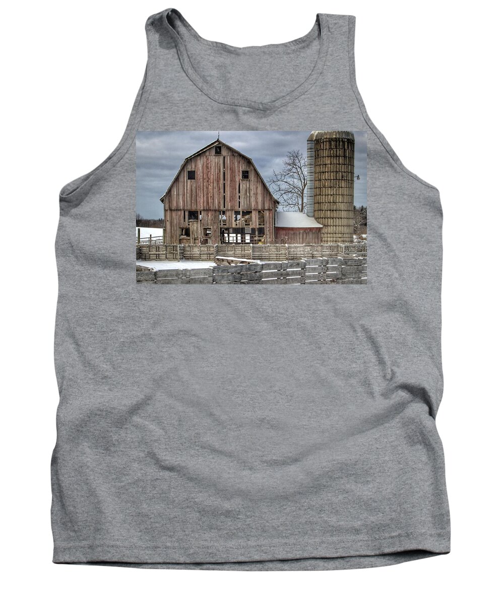 Barn Tank Top featuring the photograph 0032 - Old Marathon by Sheryl L Sutter